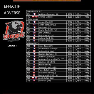 20/02/21 - BREST-CHOLET - PROGRAMME DU MATCH - © Brieuc Le Meur