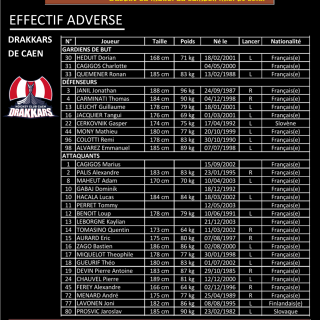 03/04/2021 - BREST-CAEN - PROGRAMME DU MATCH - © Brieuc Le Meur