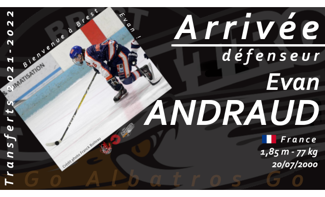 TRANSFERTS 2021-2022 - EVAN ANDRAUD NOUVEAU BRESTOIS