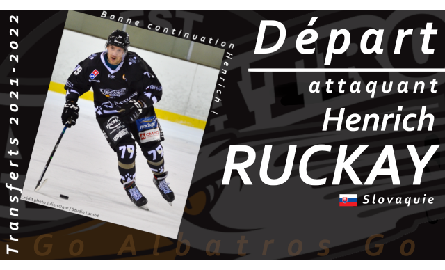 TRANSFERTS 2021-2022 - HENRICH RUCKAY QUITTE LES ALBATROS