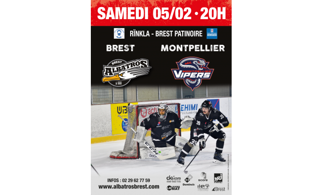 [D1 - J19] BREST-MONTPELLIER - SAMEDI 05/02/22 - 20H00 @RÏNKLA - BREST PATINOIRE