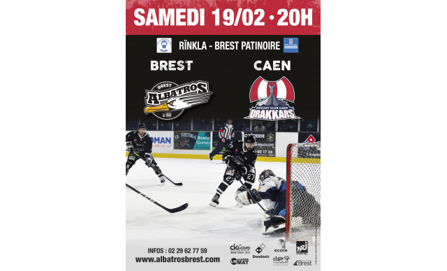 [D1 - J21] BREST-CAEN - SAMEDI 19/02/22 - 20H00 @RÏNKLA - BREST PATINOIRE