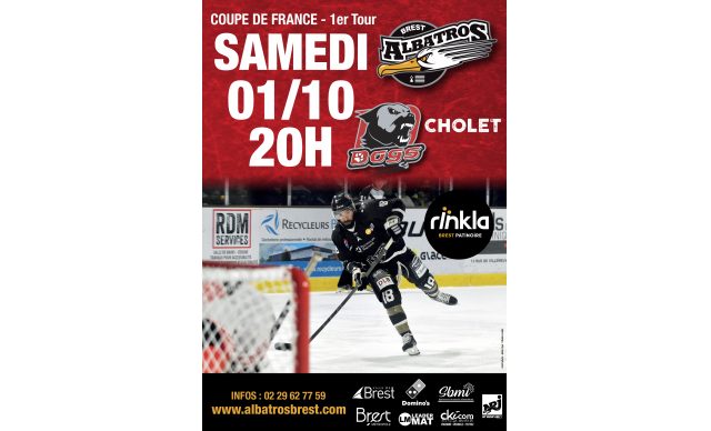 COUPE DE FRANCE - 1er TOUR - BREST-CHOLET SAMEDI 01/10/22 - 20H