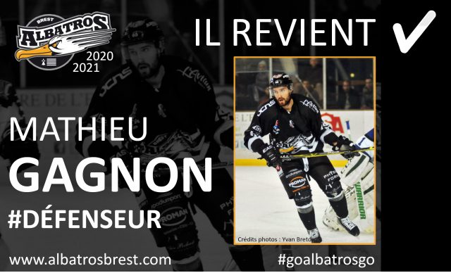 TRANSFERTS - MATHIEU GAGNON (RE)VIENT RENFORCER LA DÉFENSE BRESTOISE