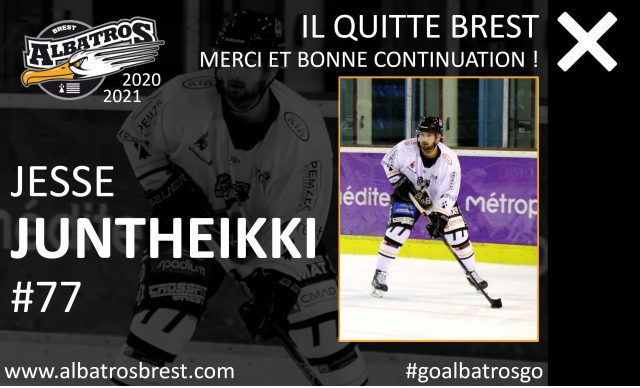 TRANSFERTS - DÉPART DE JESSE JUNTHEIKKI