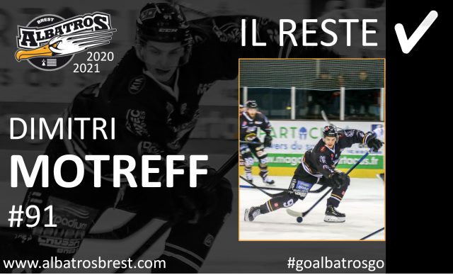 TRANSFERTS - DIMITRI MOTREFF RESTE À BREST