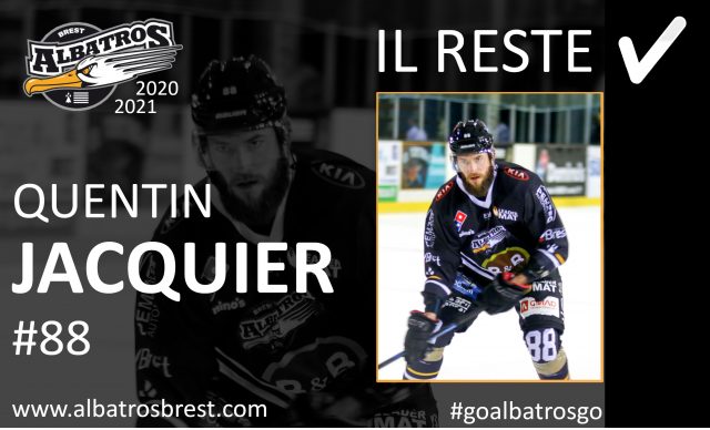 TRANSFERTS - QUENTIN JACQUIER SIGNE POUR UNE 2E SAISON AVEC LES ALBATROS