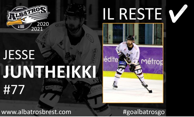 TRANSFERTS - JESSE JUNTHEIKKI AVEC LES ALBATROS POUR LA SAISON 2020-2021