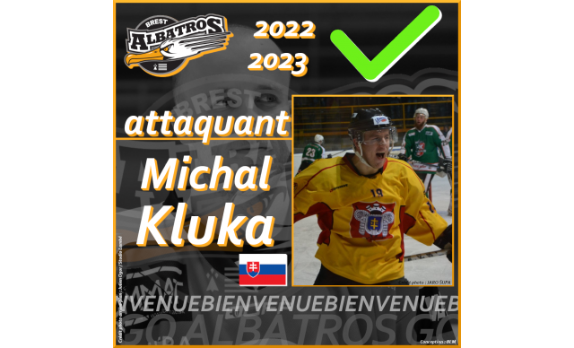 TRANSFERTS 2022-2023 : BREST ACCUEILLE UN NOUVEL ATTAQUANT : MICHAL KLUKA REJOINT LES ALBATROS