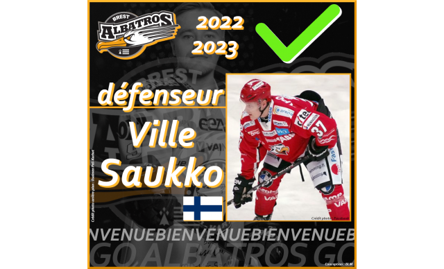 TRANSFERTS 2022-2023 : VILLE SAUKKO VIENT RENFORCER LA DÉFENSE BRESTOISE