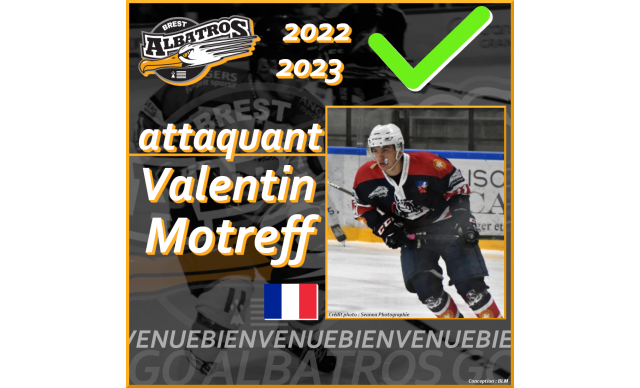 TRANSFERTS 2022-2023 : UN MOTREFF PEUT EN CACHER UN AUTRE : BIENVENUE VALENTIN !