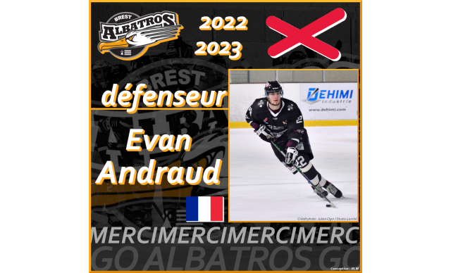 TRANSFERTS 2022-2023 : DÉPART D'EVAN ANDRAUD