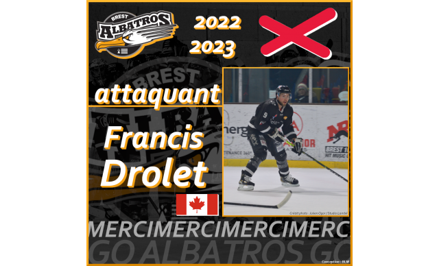 TRANSFERTS 2022-2023 : FRANCIS DROLET QUITTE LES ALBATROS