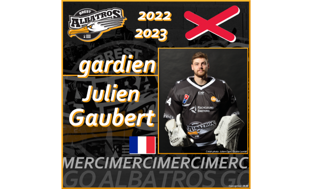 TRANSFERTS 2022-2023 : JULIEN GAUBERT NE PORTERA PAS LE MAILLOT DES ALBATROS LA SAISON PROCHAINE