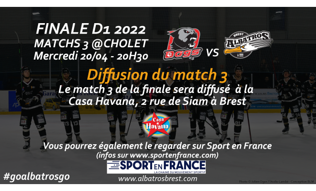 FINALE DIVISION 1 - MATCH 3 @ CHOLET MERCREDI 20/04 - 20H30