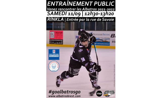 ENTRAÎNEMENT PUBLIC SAMEDI 11/09 DE 12H30 À 13H20