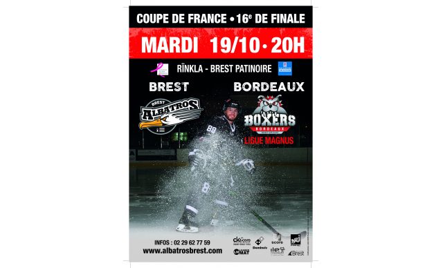 COUPE DE FRANCE - 1/16 FINALE - BREST-BORDEAUX MARDI 19/10/21 - 20H