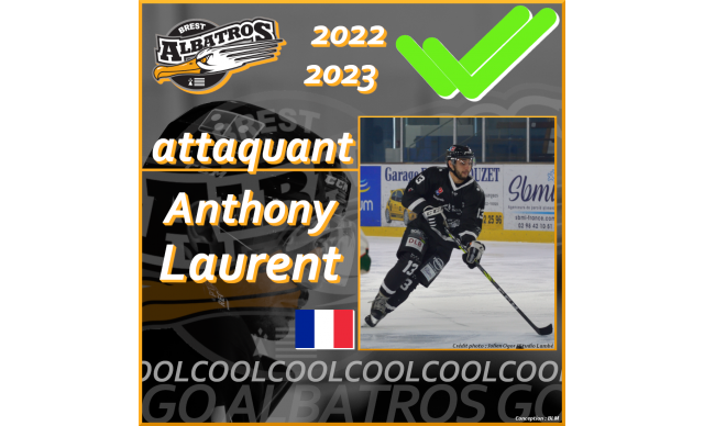 TRANSFERTS 2022-2023 : ANTHONY LAURENT POURSUIT AVEC LES ALBATROS