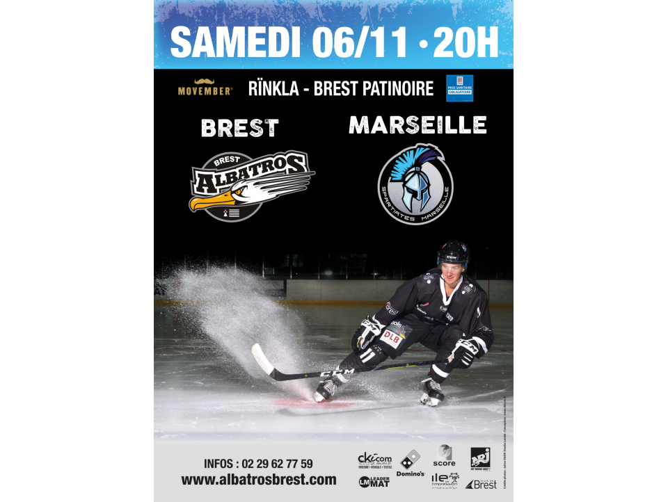 [D1 - J5] BREST-MARSEILLE SAMEDI 06/11/21 - 20H00 @RÏNKLA - BREST PATINOIRE