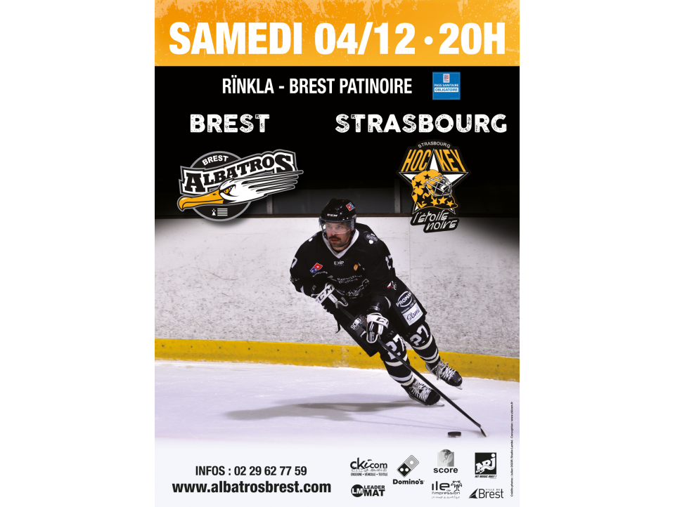 [D1 - J10] BREST-STRASBOURG SAMEDI 04/12/21 - 20H00 @RÏNKLA - BREST PATINOIRE