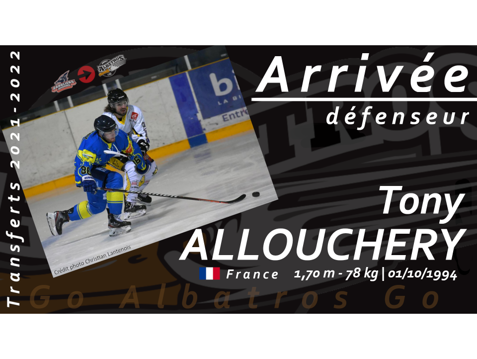 TRANSFERTS 2021-2022 - TONY ALLOUCHERY REJOINT LA DÉFENSE BRESTOISE