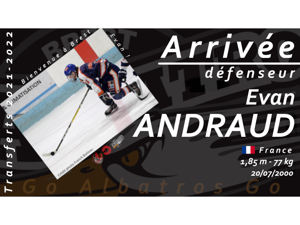 TRANSFERTS 2021-2022 - EVAN ANDRAUD NOUVEAU BRESTOIS