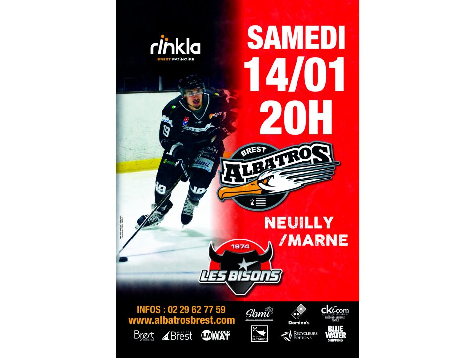 D1-J16 - BREST - NEUILLY/MARNE SAMEDI 14/01/23 - 20H