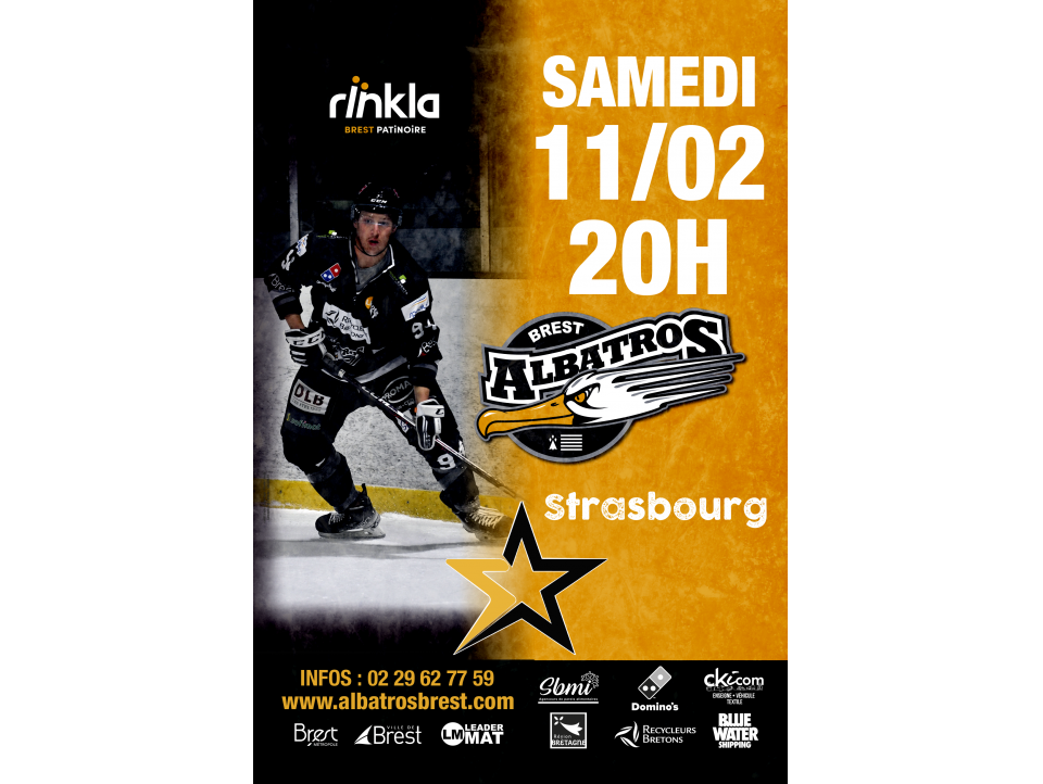 D1-J21 - BREST - STRASBOURG SAMEDI 11/02/23 - 20H