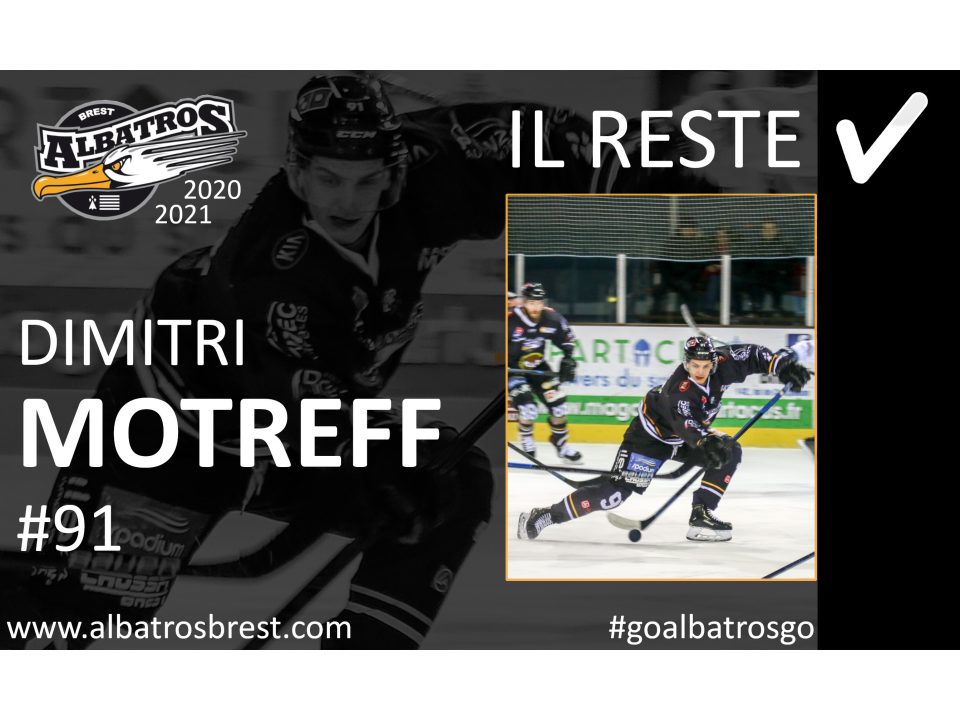 TRANSFERTS - DIMITRI MOTREFF RESTE À BREST