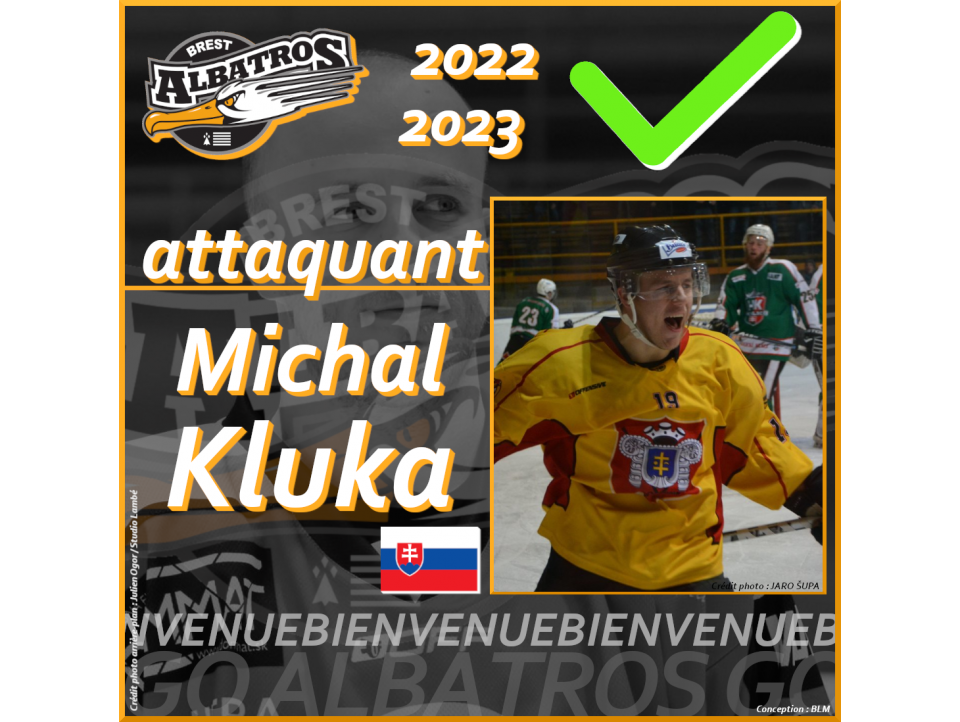 TRANSFERTS 2022-2023 : BREST ACCUEILLE UN NOUVEL ATTAQUANT : MICHAL KLUKA REJOINT LES ALBATROS