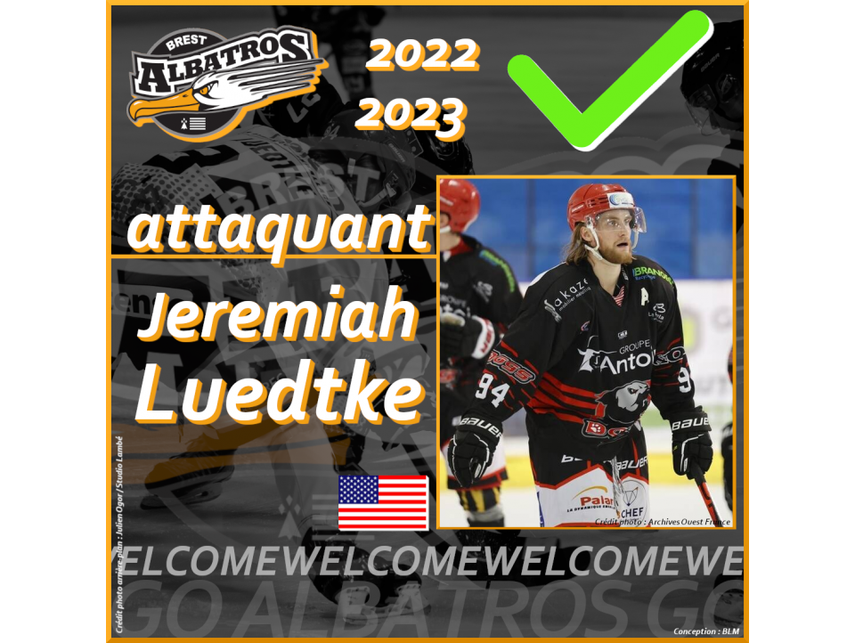 TRANSFERTS 2022-2023 : JEREMIAH LUEDTKE ARRIVE À LA POINTE FINISTÉRIENNE