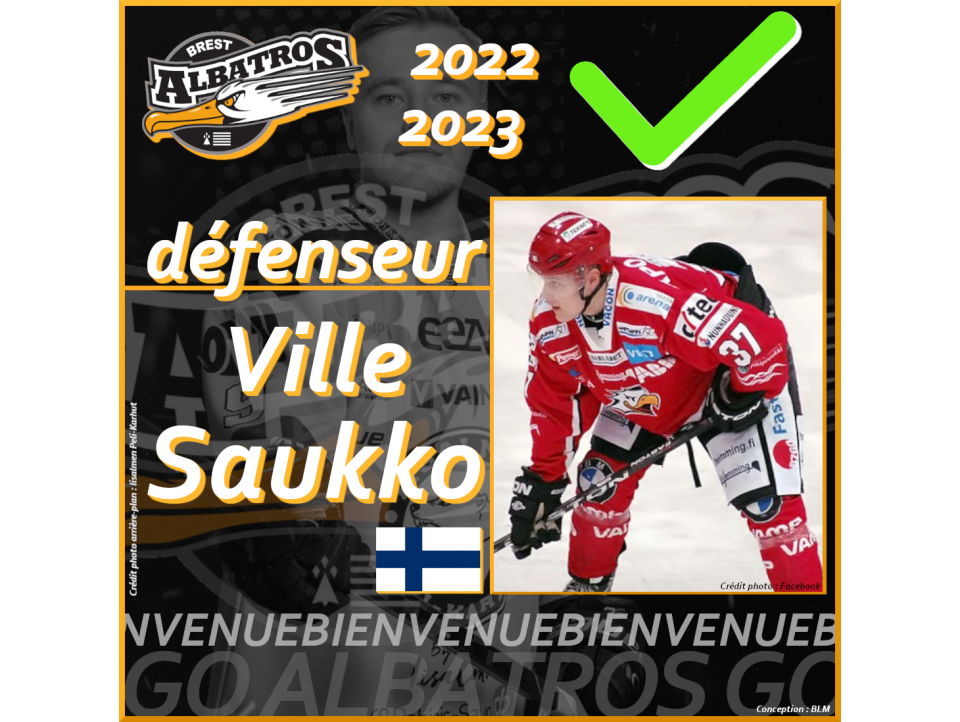 TRANSFERTS 2022-2023 : VILLE SAUKKO VIENT RENFORCER LA DÉFENSE BRESTOISE