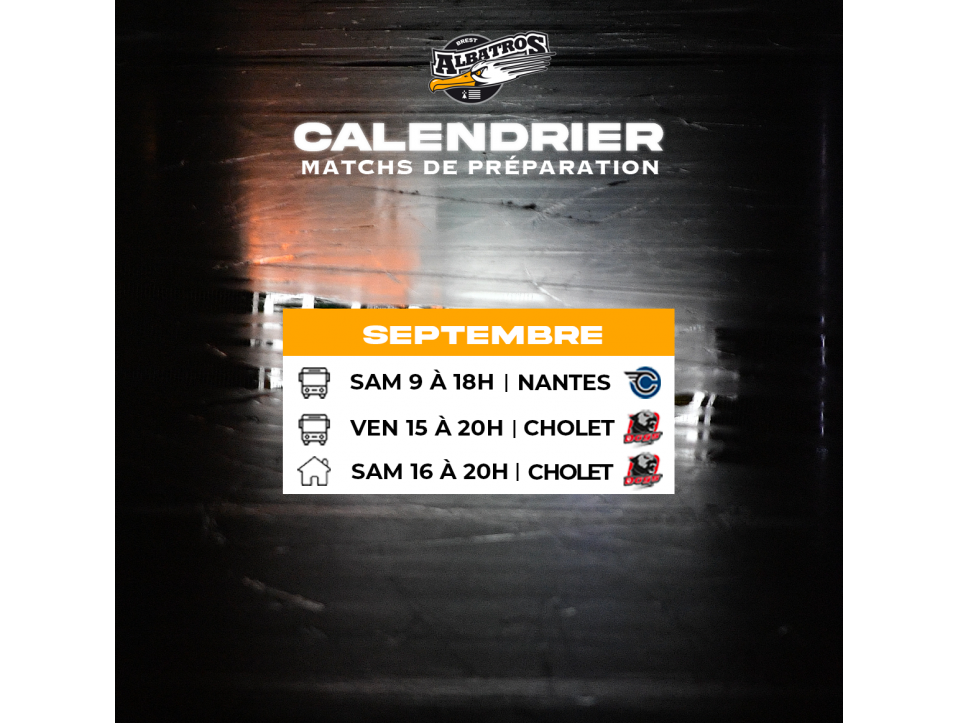 3 MATCHS DE PRÉPARATION POUR LES ALBATROS