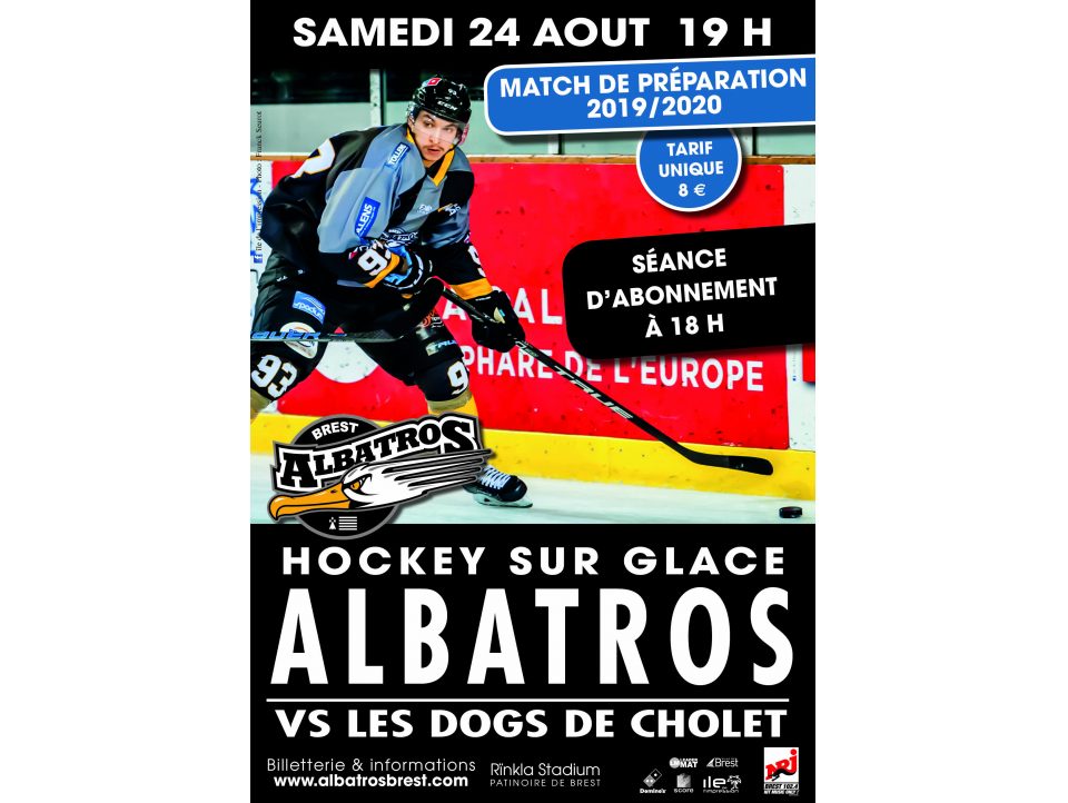 MATCH DE PRÉPARATION : ALBATROS vs. DOGS DE CHOLET SAMEDI 24 AOÛT 19H00