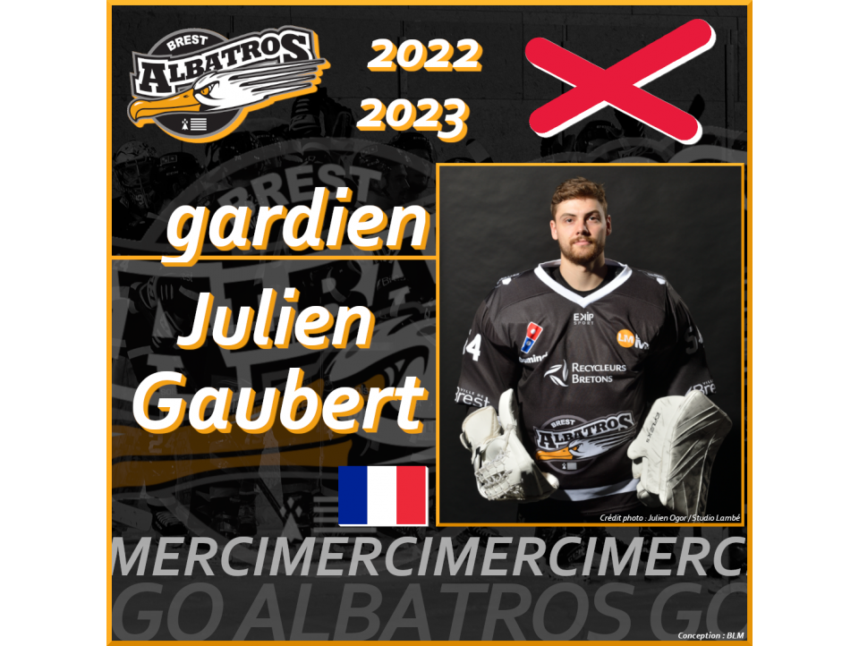 TRANSFERTS 2022-2023 : JULIEN GAUBERT NE PORTERA PAS LE MAILLOT DES ALBATROS LA SAISON PROCHAINE