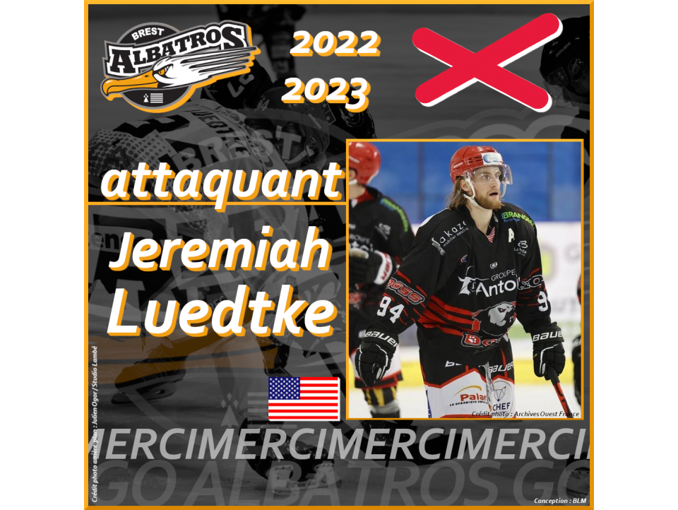 TRANSFERTS 2022-2023 : JEREMIAH LUEDTKE QUITTE BREST