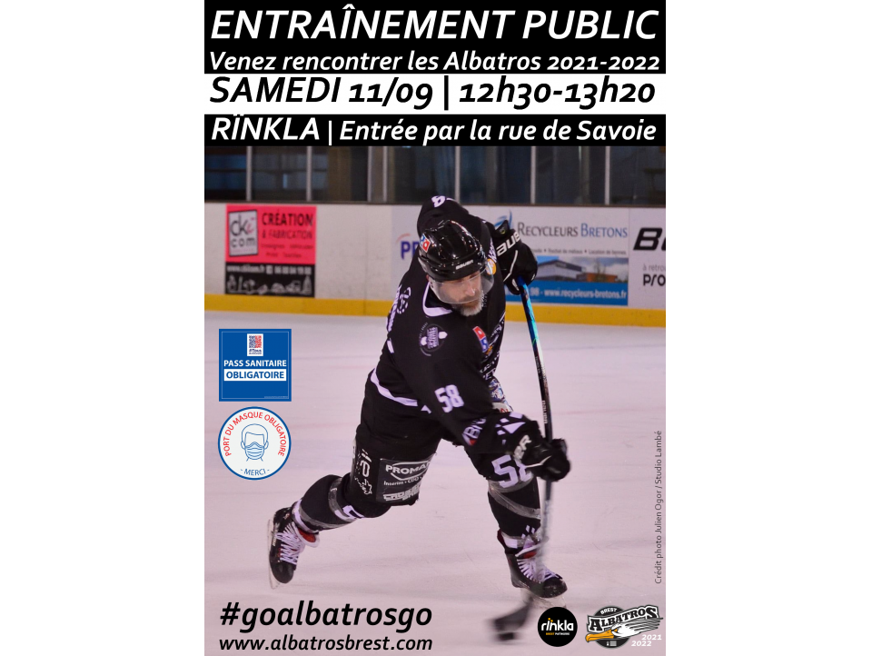 ENTRAÎNEMENT PUBLIC SAMEDI 11/09 DE 12H30 À 13H20