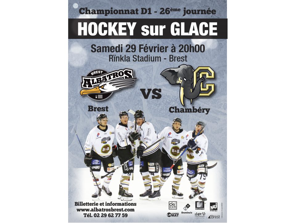 DERNIER MATCH À DOMICILE DE LA SAISON RÉGULIÈRE SAMEDI 29 FÉVRIER CONTRE CHAMBÉRY