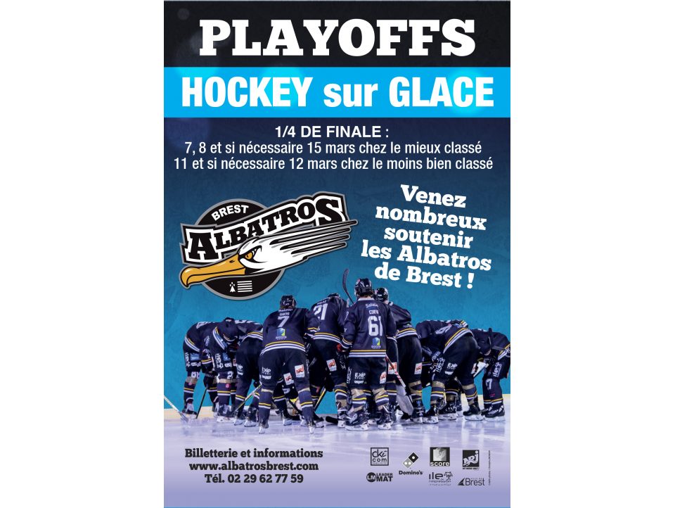 PLAYOFFS : RDV SAMEDI PROCHAIN 7 MARS (20H00) ET DIMANCHE 8 (18H40) AU RÏNKLA STADIUM !