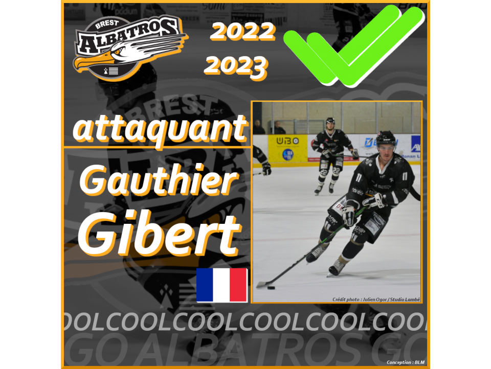 TRANSFERTS 2022-2023 : GAUTHIER GIBERT RESTE À BREST