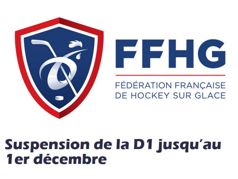 FFHG - SUSPENSION DES COMPÉTITIONS JUSQU'À LA FIN DU CONFINEMENT (PRÉVUE À CE JOUR LE 01/12)