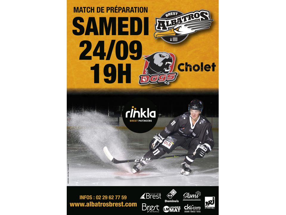 SAMEDI 24/09 - 19H - BREST-CHOLET (MATCH DE PREPARATION)